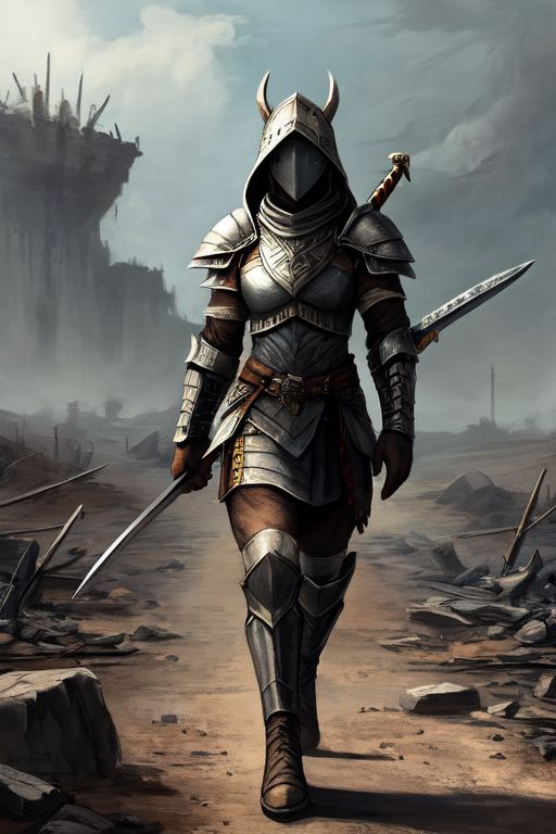 Free AI Prompts – Ai Generated Image Of A Mysterious Warrior